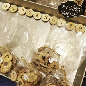 Handmade Letter and Number Magnets